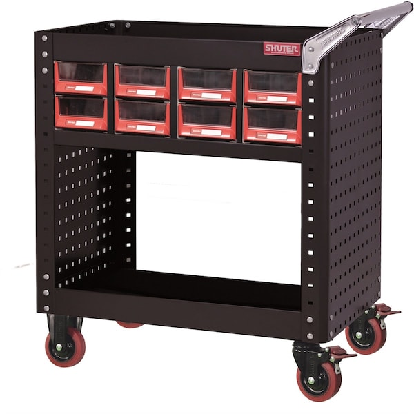 Lds Industries Heavy Duty Utility Cart w/ 8Bins 1010641 Zoro